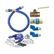 Dormont 1650KIT2S72 Deluxe SnapFast 72" Gas Connector Kit, Two Swivels, Restraining Cable, 1/2" Diameter 2 image