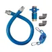 Dormont 1650KITCF72 Deluxe Safety Quik 72" Gas Connector Kit, Two Elbows, Restraining Cable, 1/2" Dia 1 image