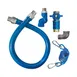 Dormont 1650KITCFS36 Deluxe Safety Quik 36" Gas Connector Kit, Swivel MAX, Elbow and Restraining Cable 1 image