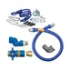 Dormont 1650KITCFS72Deluxe Safety Quik 72" Gas Connector Kit, Swivel MAX, Elbow and Restraining Cable 2 image