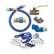 Dormont 1650KITS72 Deluxe SnapFast 72" Gas Connector Kit, Swivel MAX, Elbow and Restraining Cable 1 image
