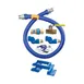 Dormont 1675KIT2S24PS Deluxe SnapFast 24" Gas Connector Kit w/ Two Swivels, Safety Set, 3/4" Dia 2 image