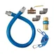 Dormont 1675KIT48 Deluxe SnapFast 48" Gas Connector Kit, Two Elbows, Restraining Cable, 3/4" Dia 1 image