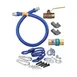 Dormont 1675KIT72 Deluxe SnapFast 72" Gas Connector Kit, Two Elbows, Restraining Cable, 3/4" Diameter 2 image