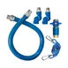 Dormont 1675KITCF2S24 Deluxe Safety Quik 24" Gas Connector Kit, Two Swivels, Restraining Cable, 3/4" Dia 1 image