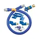 Dormont 1675KITCF2S24PS Deluxe Safety Quik 24" Gas Connector Kit, Two Swivels, Safety Set, 3/4" Dia 2 image