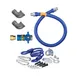 Dormont 1675KITCF72 Deluxe Safety Quik 72" Gas Connector Kit, Two Elbows, Restraining Cable, 3/4" Dia 2 image
