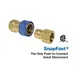 Dormont A100R Quick Disconnect Coupler – 1" Snapfast™ QD - Brass Construction / Retail Bag 3 image