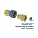 Dormont A50 Quick Disconnect Coupler, 1/2" SnapFast QD - Food-Grade Stainless Steel 4 image