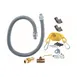 Dormont RG10048 48" ReliaGuard Foodservice 1" Gas Connector Kit, Quick Disconnect, 2 Elbows, Restraining Cable  1 image