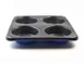 Pratica Products Inc 200221 - 4-Cav Nonstick Muffin Pan, 9¼" x 9¼" x 1¼" Rocket, Fit, Forza STi 1 image