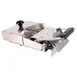 AllPoints 1711194 Handheld Manual Food Slicer, Bagel Saber, Stainless Steel, Table Stop Included 1 image