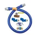 Dormont 1675KIT2S24 Deluxe SnapFast 24" Gas Connector Kit w/ Two Swivels, Restraining Cable, 3/4" Dia 1 image