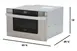 Sharp KB6524PSY 24" 950 Watt Microwave Drawer Oven, 1.2 Cu. Ft., Touch Control, S. Steel, 120V 2 image