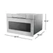 Sharp SMD2470ASY 24" 950 Watt Microwave Drawer Oven, 1.2 Cu. Ft., Concealed Control Panel, S. Steel 2 image
