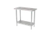 GSW USA WT-P1848 48" Open Base Work Table with Undershelf, Without Backsplash / 16 Gauge Top 1 image
