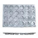 Thunder Group ALKMP024 Muffin Pan, 24 Cup 3-1/2 Oz. Each Cup, 20-1/2" X 14-1/4", Aluminum 1 image