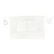 Thunder Group CA1928WH Chef Regalia Aprons, 19" X 28" (2) Pocket Bistro Half Length, 65/35 Poly/Cotton 1 image