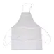 Thunder Group CA3226WH Chef Regalia Bib Aprons, 32" X 26", Full-Length Without Pocket, 65/35 Poly/Cotton 1 image