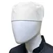 Thunder Group CH003WHXL Chef Regalia Ventilated Pill Box Hat, X-Large, 3.5" High, 65/35 Poly/Cotton, White 1 image