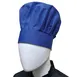 Thunder Group CH013BL Chef's Hat – 13.5" High Adjustable Velcro Chef Regalia, 65/35 Poly/Cotton, Blue, One Size Fits Most 1 image