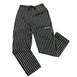 Thunder Group CHP202CH2XL Chef Regalia Relaxed Fit Chef Pants, 2X-Large, 65/35 Poly/Cotton, Chalk Stripe 1 image