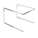 Thunder Group CRPTS997 Pizza Tray Stand - 9.5" x 9" x 6.5" Chrome-Plated Steel Wire Rack, Pizza Display Stand 1 image