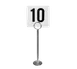 Thunder Group CRTCH008 Table Card Stand, 8", Wire Loop, Balanced, chrome plated 1 image