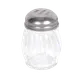Thunder Group GLTWCS006 Cheese Shaker, 6 Oz. Capacity, Swirled Glass Base, Stainless Steel Slotted Top. Without Handle - Dozen 1 image