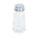 Thunder Group GLTWPS001 Salt/Pepper Shaker, 1 Oz. Capacity, Paneled Glass Base, Stainless Steel Cap - Dozen 1 image