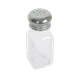 Thunder Group GLTWSS002 Salt/Pepper Shaker, 2 Oz. Capacity, Square Glass Base, Dishwasher Safe - Dozen 1 image