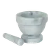 Thunder Group MRGR001 Mortar & Pestle, 4" Dia. (4-1/2" X 2-5/8"), Bowl Style, Marble 1 image