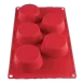 Thunder Group PLBM003S Baking Mold, 4-3/5 Oz. -40° - 550°F Temperature Range (5) Muffin Cavities 2 image