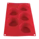 Thunder Group PLBM003S Baking Mold, 4-3/5 Oz. -40° - 550°F Temperature Range (5) Muffin Cavities 1 image
