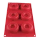 Thunder Group PLBM007S Baking Mold, 2-1/10 Oz. -40° - 550°F Temperature Range (6) Savarin Cavities 2 image