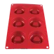 Thunder Group PLBM007S Baking Mold, 2-1/10 Oz. -40° - 550°F Temperature Range (6) Savarin Cavities 1 image