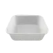 Thunder Group PLBT002W White Polyethylene Bus Box 14-1/2" x 12-1/2" x 5-1/2" NSF Stackable 1 image