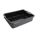 Thunder Group PLBT505BPF Bus Box, 1-Compartment, 21-1/2"L x 15-3/8"W x 5" Deep, Perforated, Integrated Handles, Stackable, Polypropylene, Black 1 image