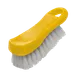 Thunder Group PLCBB02YW Cutting Board Brush, 6" X 2.5" X 2"H, Hanging Loop, Plastic, yellow 1 image