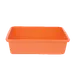 Thunder Group PLDB003 Bus Box, 14-3/8"W x 11-5/8"D x 3-3/8"H, 1-Compartment, Durable Plastic, Orange 1 image