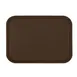 Thunder Group PLFFT1216BR Fast Food Tray, 12" X 16-1/4", Rectangular, Polypropylene, Brown 1 image