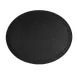 Thunder Group PLFT2700BK Non‑Slip Oval Serving Tray, 22" x 27", Black Fiberglass, NSF Certified Heavy‑Duty 1 image