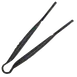 Thunder Group PLFTG009BK Serving Tongs, 9", Flat Grip, Dishwasher Safe, Black 1 image