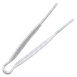 Thunder Group PLFTG012WH Serving Tongs, 12", Flat Grip, Dishwasher Safe, White 1 image