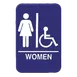 Thunder Group PLIS6909BL Information Symbol Sign, 6" X 9" "Women", Self-Adhesive Backing 1 image