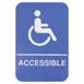 Thunder Group PLIS6959BL Information Symbol Sign, 6" X 9" "Accessible", With Braille, (6 Each Minimum Order) 1 image