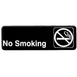 Thunder Group PLIS9311BK Information Symbol Sign, 9" X 3" "No Smoking", Self-Adhesive Backing 1 image