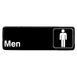 Thunder Group PLIS9313BK Information Symbol Sign, 9" X 3" "Men", Self-Adhesive Backing 1 image