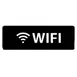 Thunder Group PLIS9336BK Information Symbol Sign, 9" X 3" "Wifi", Self-Adhesive Backing 1 image
