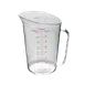 Thunder Group PLMC064CL Measuring Cup, 2 Quart, Printed With Us/Metric Measurements, Dishwasher Safe 1 image